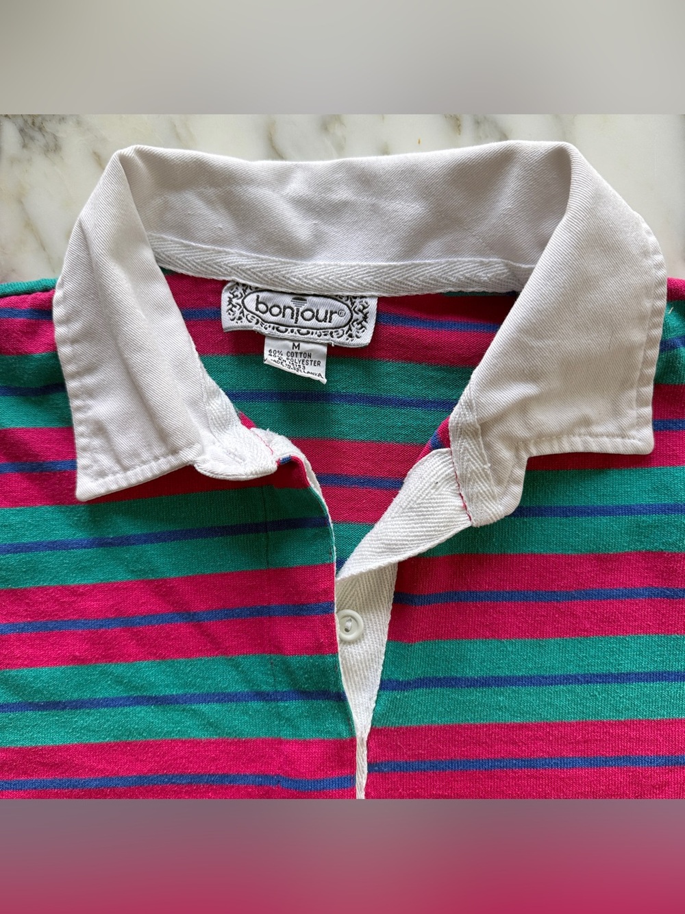 Vintage Long Sleeve Rugby Shirt - Picture 4 of 6